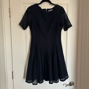 Danny & Nicole Navy Lace Midi Dress Size 12